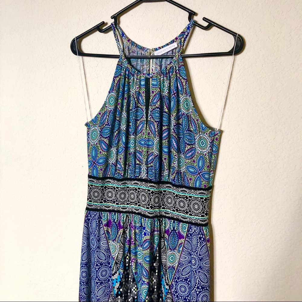 Geometric maxi dress